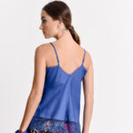 Top lencero  T1029AP Tirante fino. Cobalto