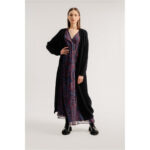 ABRIGO LARGO DE PUNTO LA461AH BLACK