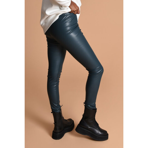 Leggiins efecto cuero  E919BAH Negro