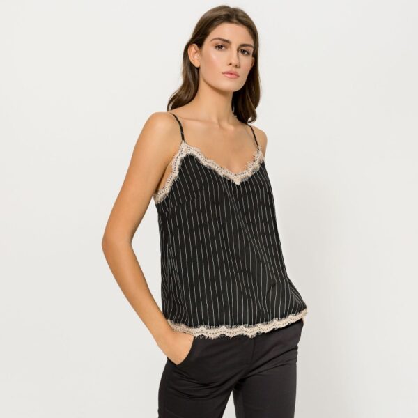 TOP LENCERO MIL RAYAS. BLACK