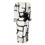 VESTIDO196560 ESTAMPADO. BLANCO
