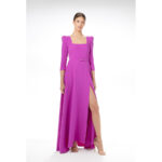 VESTIDO LARGO ESCOTE CUADRADO