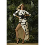 VESTIDO196560 ESTAMPADO. BLANCO