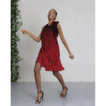 VESTIDO 97540 PLISADO SIN MANGAS