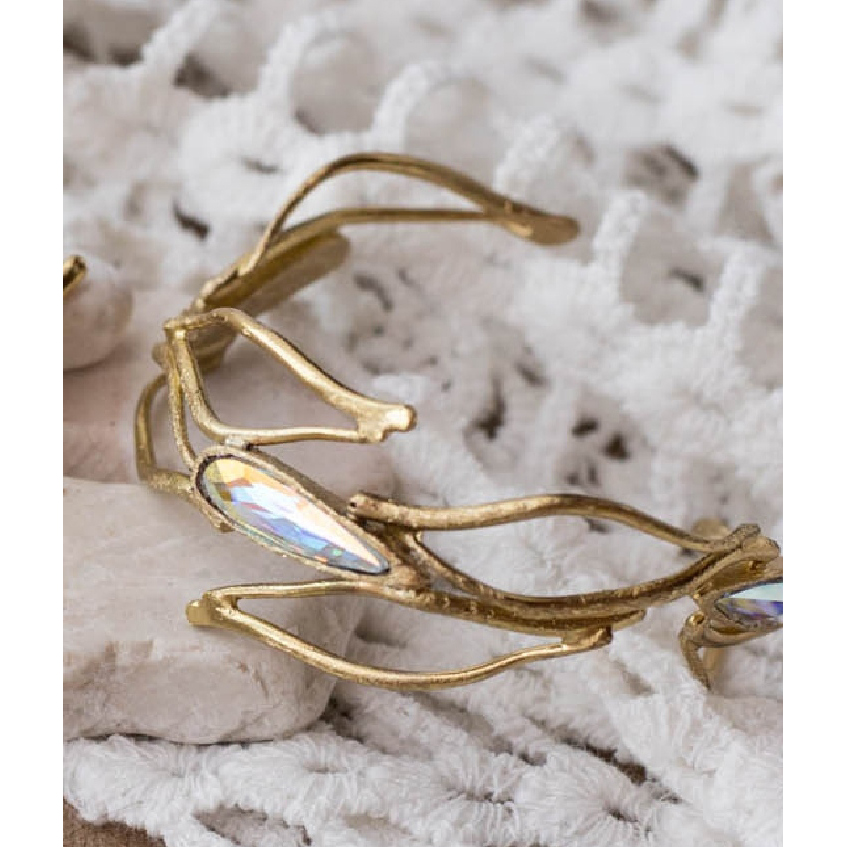 BRAZALETE TRENZADO PIEDRAS BRAZALETE TRENZADO PIEDRAS