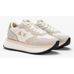 DEPORTIVA BIG LACE PLATAFORMA FORRADA EN GUIPUR. BLANCA