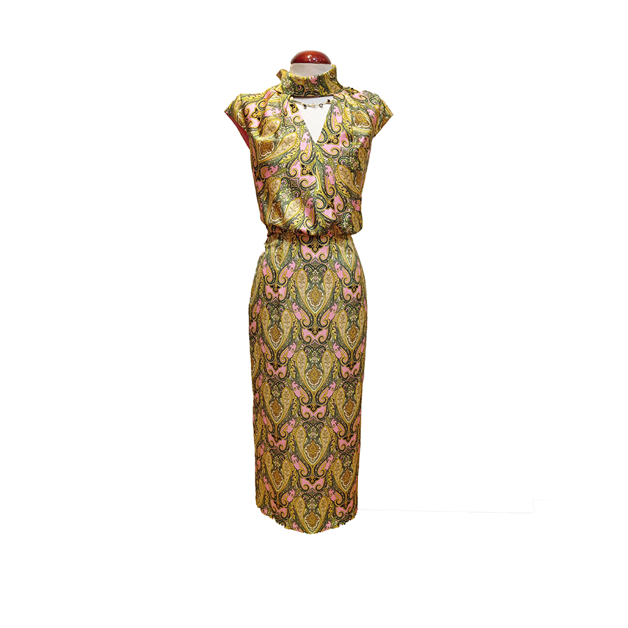 VESTIDO LÀPIZ 50061 MANGA TAPITA VESTIDO LÀPIZ 50061 MANGA TAPITA