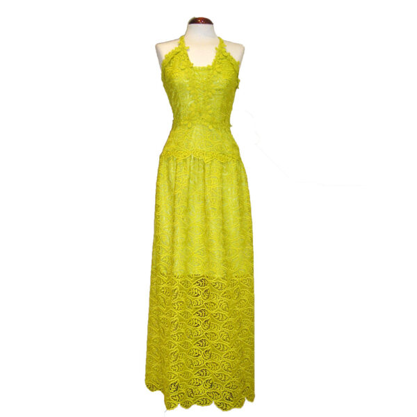 Vestido 43613 largo tirantes