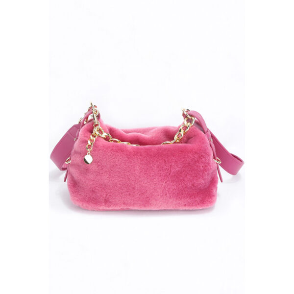 BOLSO DE PELUCHE FUCSIA