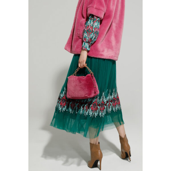 BOLSO DE PELUCHE FUCSIA