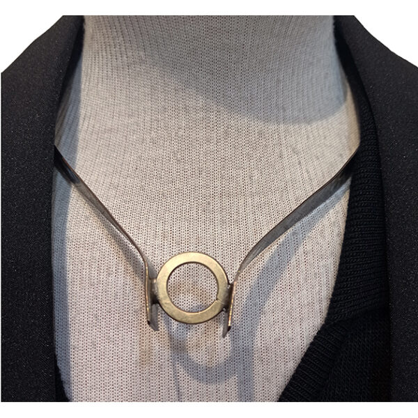 COLLAR CHOCKER CON ARO COBRE