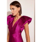 Vestido de fiesta estilo lápiz de largo midi - Imagen 2