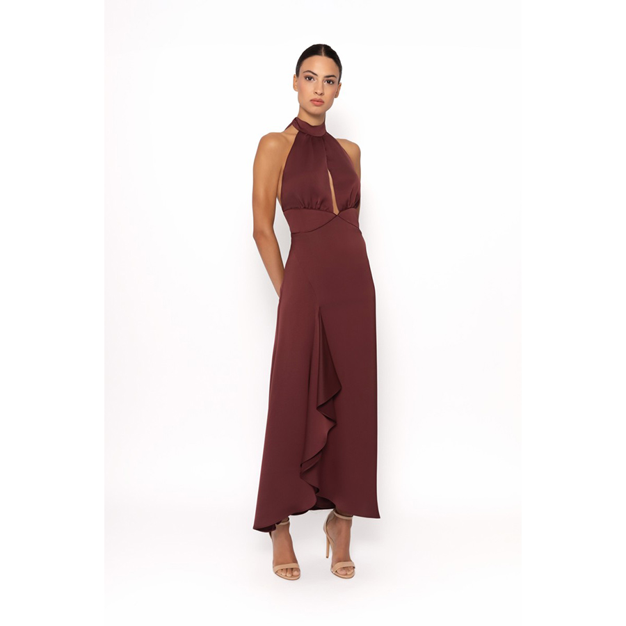 Vestido-de-fiesta-largo-de-escote-halter-con-la-espalda-al-aire-en-color-chocolate-49682d Vestido de fiesta largo de escote halter con la espalda al aire en color chocolate